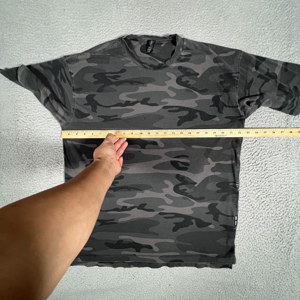 ASRV Shirt Mens Medium Black Camo DSG-0514 Athletic Gym Workout Casual Preppy‎ - Picture 6 of 12